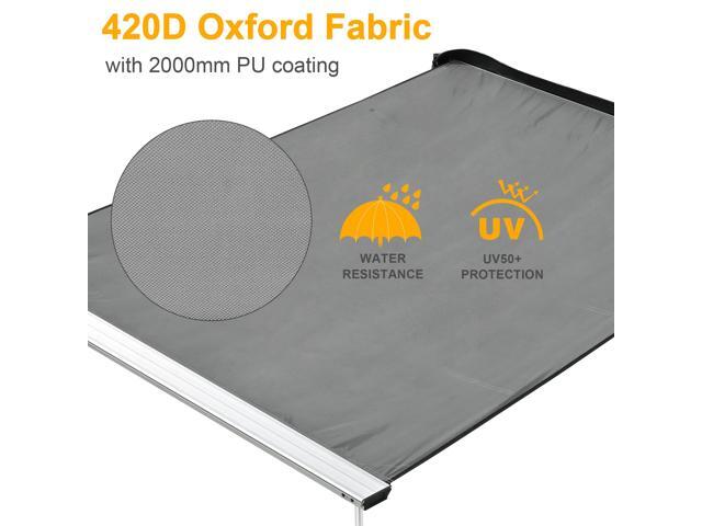 Yescom Car Side Awning replacement 4.5x6 Ft Rooftop Tent UV50+(Only Awning Replacement Fabric Grey