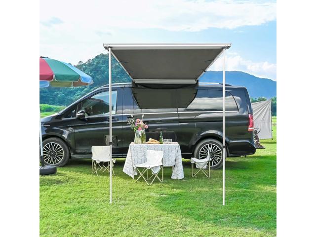 Yescom Car Side Awning replacement 4.5x6 Ft Rooftop Tent UV50+(Only Awning Replacement Fabric Grey