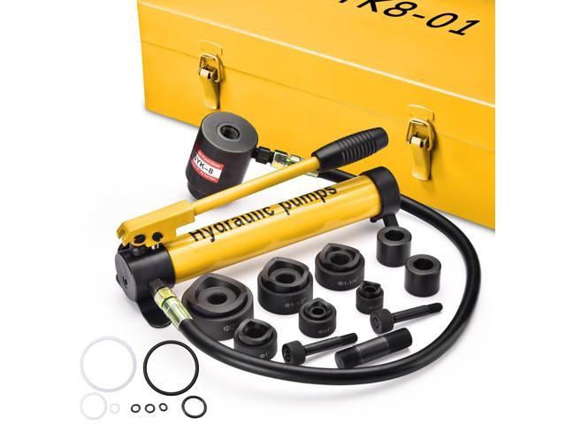 Photos - Other Power Tools YescomUSA 10 Ton Hydraulic Punch Driver Kit Manual Hole Knockout Puncher Tool w/ 6 D 