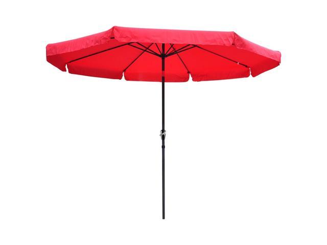 Photos - Other household accessories YescomUSA 10Ft 8 Rib Outdoor Patio Umbrella Market Valance Crank Tilt Garden Backyar 