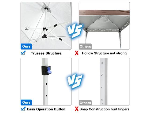 10X20 Tents for Parties Pop Up Canopy with Sidewalls Heavy Duty Wedding Tent for Backyard