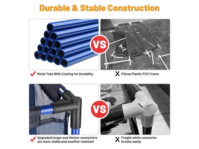 Yescom 2 Pack Mesh Pool Storage Bin Rolling Cart Noodle Holder Organizer Large