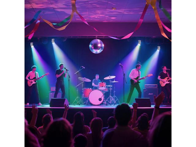 Yescom 4PCS 3W RGB Disco Ball Spotlight LED Beam Pinspot Stage Effect Lighting Party DJ Club