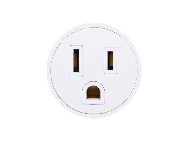 DELight 2 Pack Light Socket to Plug Adapter E26/E27 Bulb Socket to 3 Prong Outlet Porch