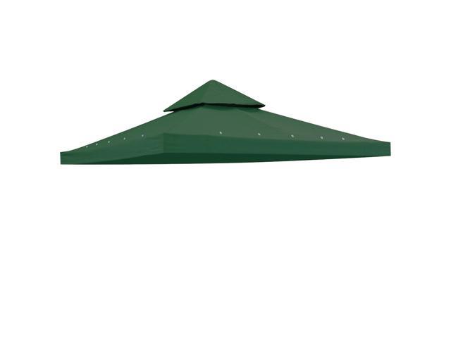Yescom 10x10Ft UV30+ Gazebo Replacement Top for 2 Tier Outdoor Canopy Cover Patio Backyard Party Deck Green