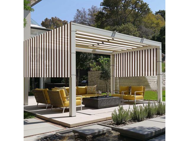 6x17 Ft Pergola Shade Cover Replacement Canopy Panel with Rod Pocket Outdoor