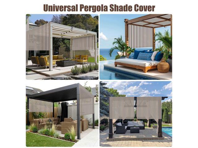 6x17 Ft Pergola Shade Cover Replacement Canopy Panel with Rod Pocket Outdoor