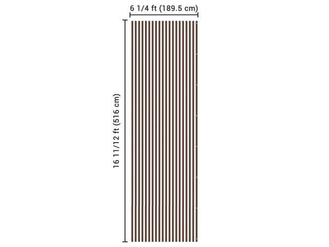 6x17 Ft Pergola Shade Cover Replacement Canopy Panel with Rod Pocket Outdoor