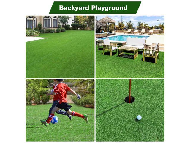 Yescom Artificial Grass Turf Roll 65'x5' Large Backyard Faux Decor Fake Lawn 2 Pack