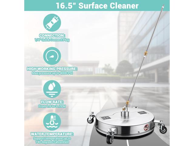 Yescom 16.5' Stainless Steel Surface Cleaner Attachment Pressure Washer