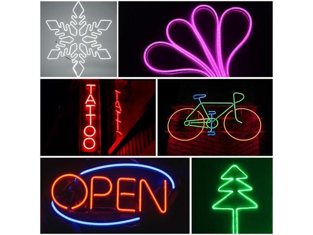 DELight 50FT RGB Neon Rope Lights with Remote Control & APP AC 110V IP65 Waterproof Music Sync Dimmable Cuttable DIY DEL-D50R