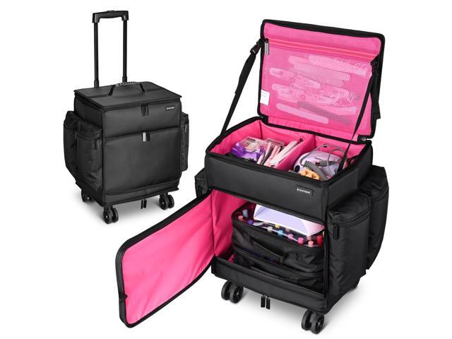 Byootique Rolling Nail Polish Organizer Manicure Storage Case Makeup Trolley