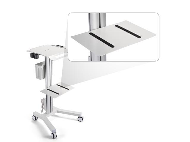 Yescom Printer Shelf Accessory for PC Mobile Cart Medical Trolley Cart Office Silver