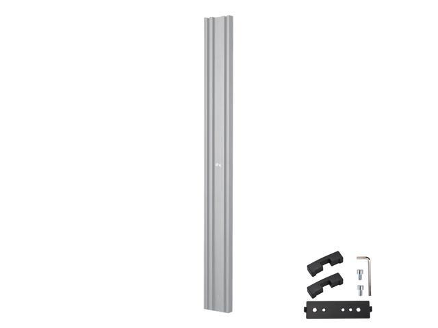 Yescom Monitor Holding Pole Dual Monitor Arm for PC Mobile Cart Medical Trolley Silver