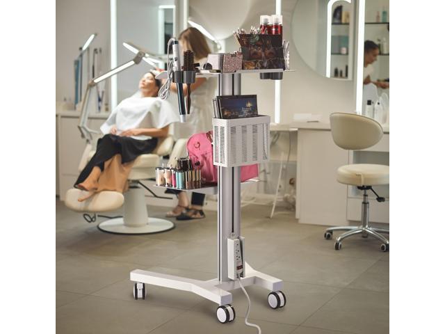 Yescom Power Strip Holder for PC Mobile Cart Medical Trolley Cart Utility Cart Silver
