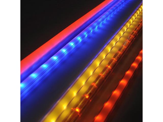 DELight 3.3' Plastic U Channel System 20PCS DEL-M011M for 9/16'W Warm White Rope Light Models DEL-D50W,DEL-D100W,DEL-D150W