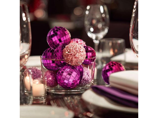 Yescom 20PCS 1.6' Small Disco Ball Mirror Mini Hanging Decoration for Events Wedding 70s 80s Party Business Holiday Home Decor