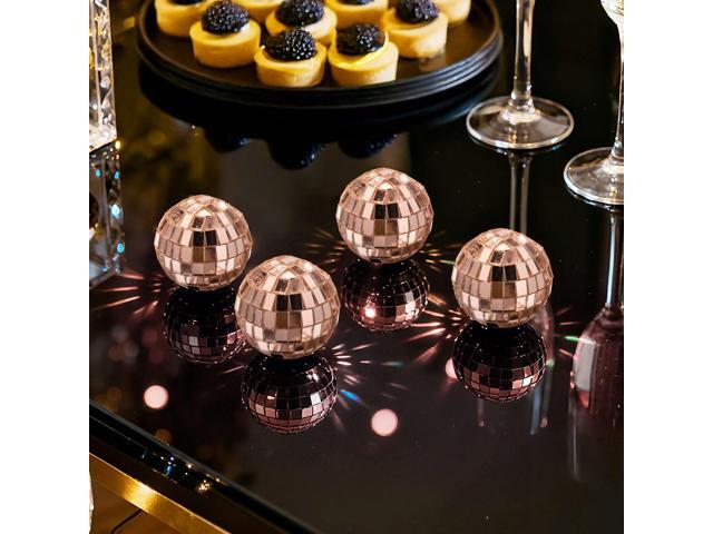 Yescom 20PCS 1.6' Small Disco Ball Mirror Mini Hanging Decoration for Events Wedding 70s 80s Party Business Holiday Home Decor