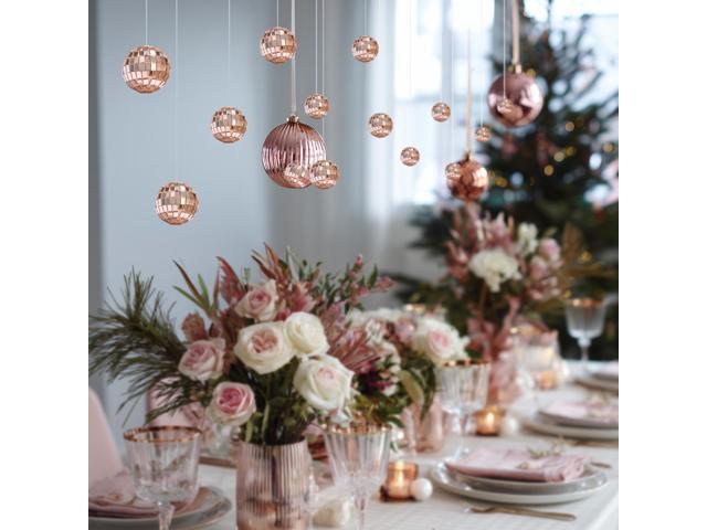 Yescom 20PCS 1.6' Small Disco Ball Mirror Mini Hanging Decoration for Events Wedding 70s 80s Party Business Holiday Home Decor
