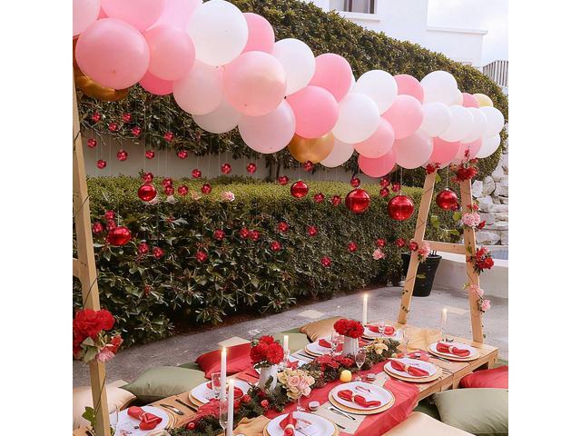 Yescom 20PCS 1.6' Small Disco Ball Mirror Mini Hanging Decoration for Events Wedding 70s 80s Party Business Holiday Home Decor Red