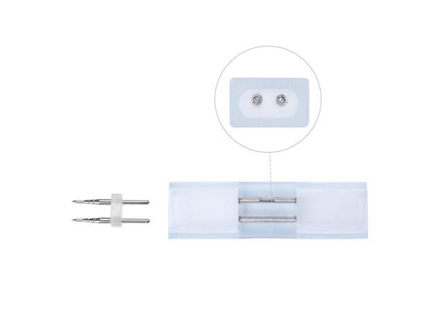 Yescom DEL-P01 10Pcs 2 Pin Connectors Accessories for 7x14mm Neon Lights Models DEL-D50W, DEL-D100W
