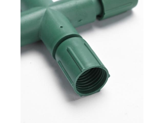 DELight 10Pcs IP65 Waterproof Wire Connectors 4 Way X-Shape for Outdoor Lights