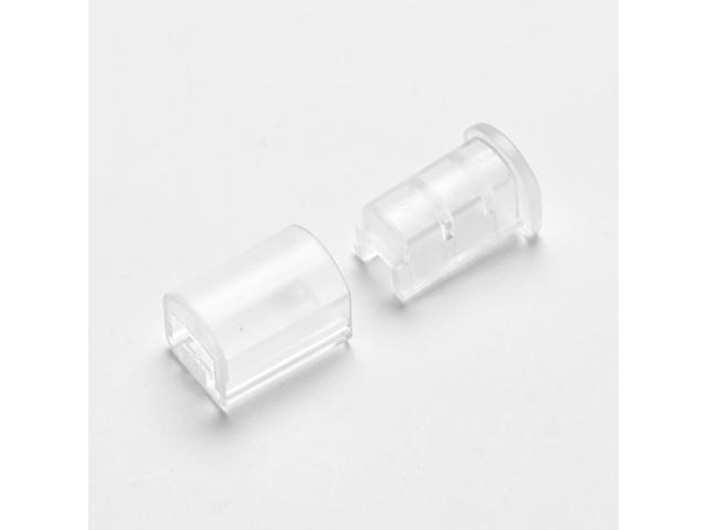 DELight 100Pcs End Caps Termination Caps for 18AWG SPT-1 Wire Zip Cord Lighting