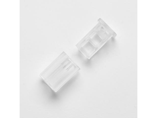 DELight 100Pcs End Caps Termination Caps for 18AWG SPT-1 Wire Zip Cord Lighting