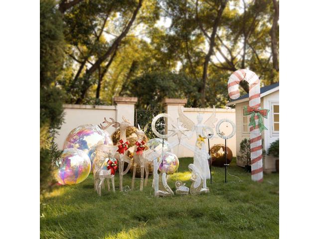 Yescom 3PCS Big Shiny Inflatable Mirror Ball Set with 800W Electric Air Pump Giant Reusable PVC Hanging Balloon 20'/32'/59' for Party Wedding Event...
