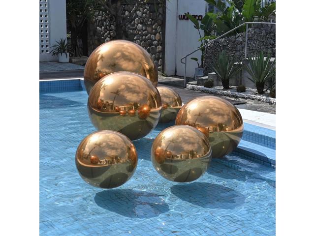 Yescom 3PCS Big Shiny Inflatable Mirror Ball Set with 800W Electric Air Pump Giant Reusable PVC Hanging Balloon 20'/32'/59' for Party Wedding Event...