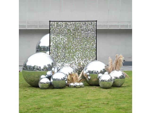 Yescom 3PCS Big Shiny Inflatable Mirror Ball Set with 800W Electric Air Pump Giant Reusable PVC Hanging Balloon 20'/32'/59' Balls for Party Wedding...