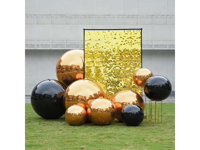 Yescom 3PCS Big Shiny Inflatable Mirror Ball Set with 800W Electric Air Pump Giant Reusable PVC Hanging Balloon 20'/32'/59' Balls for Party Wedding...