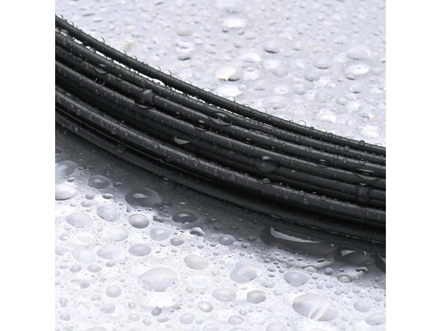 Yescom 12 Gauge Plastic Coated Craft Wire 100 Ft Garden Twist Tie Black Halloween Decor