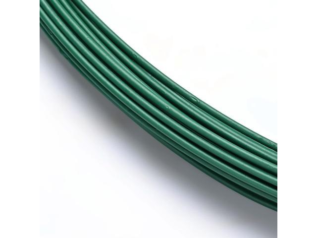 Yescom 12 Gauge Plastic Coated Craft Wire 100 Ft Garden Twist Tie Green Halloween Decor