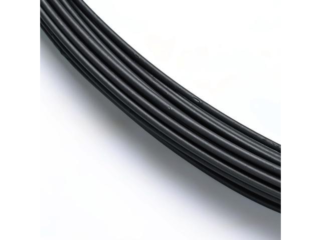 Yescom 12 Gauge Plastic Coated Craft Wire 100 Ft Garden Twist Tie Black Halloween Decor