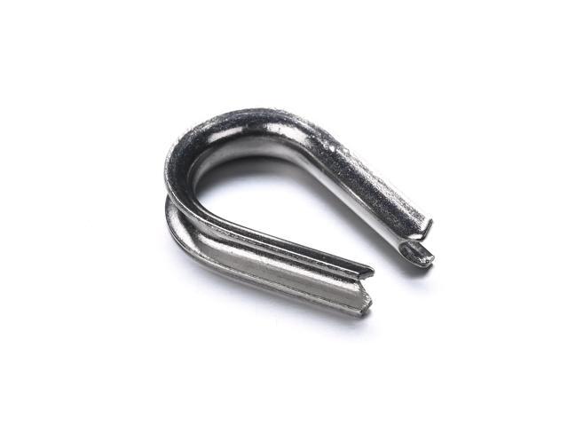 Yescom 50PCS M3 Wire Rope Thimbles for 1/8' Stainless Steel Cable Rigging