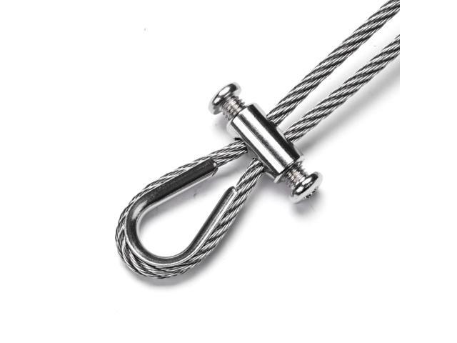 Yescom 50PCS M3 Wire Rope Thimbles for 1/8' Stainless Steel Cable Rigging