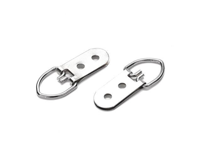 Yescom 20PCS D Ring Picture Hangers with Screws Double Hole for Mirror Artwork