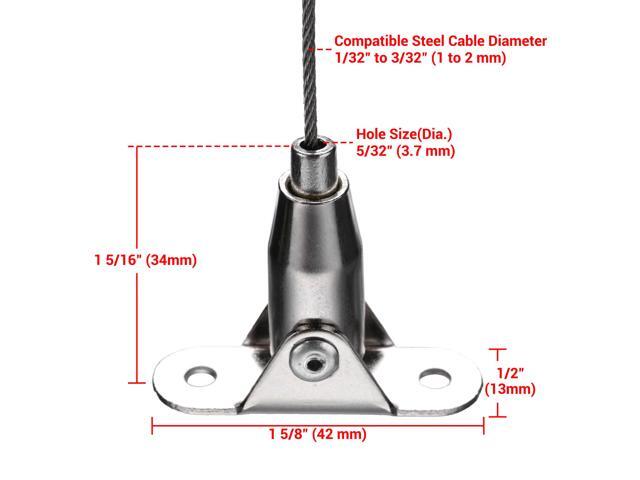 Yescom 20PCS Picture Hanging Wire Ceiling Mount 180-Degree Adjustable for Photo Frame