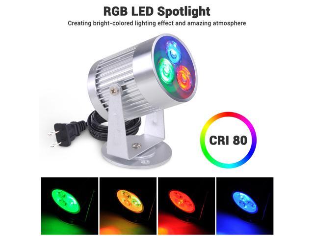 Yescom 12' Large Disco Ball with Motor and Light 6RPM Rotator & 3W RGB Spotlight for 70s 80s Party DJ Bands Club Wedding Event Studio Black