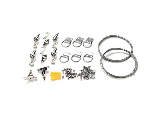 Yescom Picture Hanging Wire Kit with 20ft Stainless Steel Cable Adjustable Hook