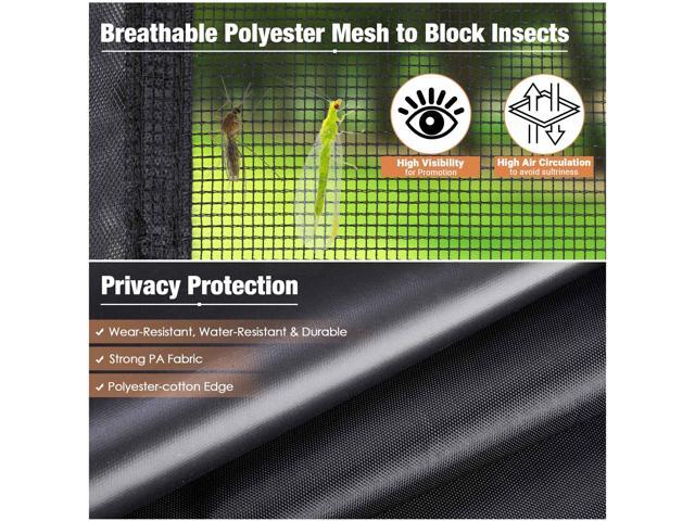 16 Pcs 10 ft Pop Up Canopy Tent Sidewall Mesh Side Wall Party Canopy
