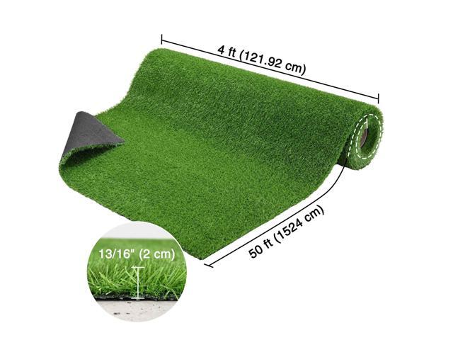 Yescom Artificial Grass 600Sq. Ft Turf Synthetic for Outdoor Backyard Lawn Playground Pet Dog 0.8'H 50'x4'x3PCS