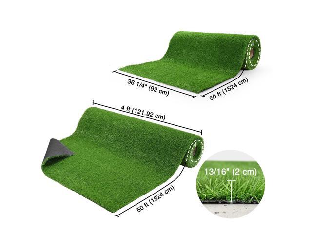 Yescom 10x50 Ft Artificial Grass Turf 0.8' Fake Grass Rug Synthetic Lawn Indoor Batting Tunnels Outdoor Home Decor