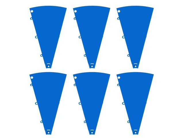 WinSpin 6 Pcs Prize Wheel Panels Dry Erase Blue for 24' Modular Prize Wheel
