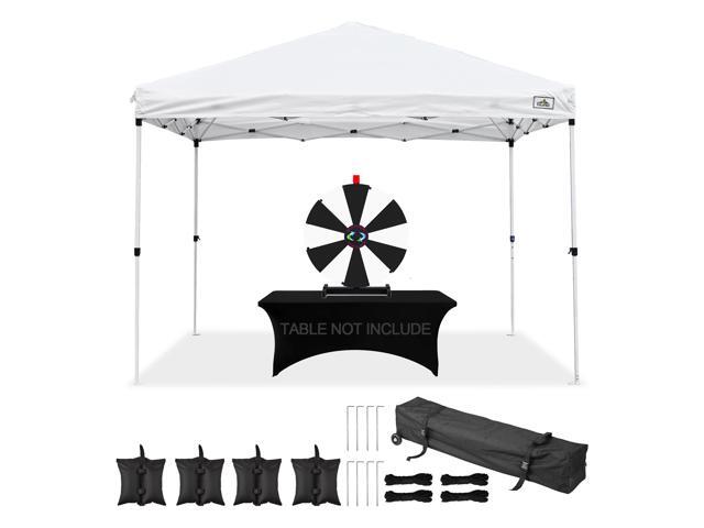 WinSpin Modular Prize Wheel & 10x10ft Pop Up Tent with 12PCS Replacement Panels