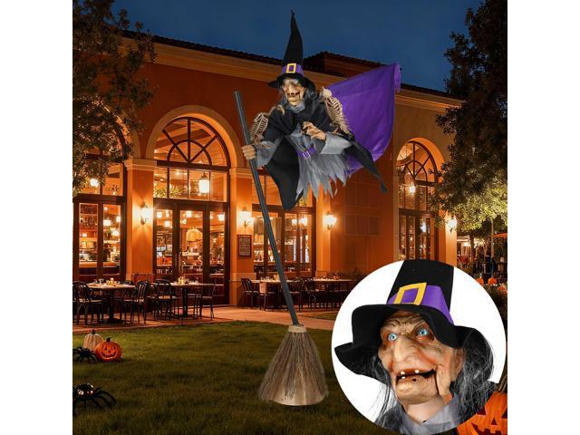 Yescom 9FT Flying Witch with Vulture & Owl Skeleton Halloween Outdoor Décor 2026