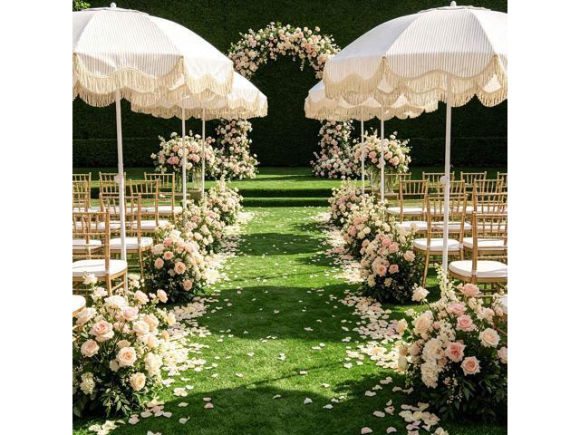 Yescom 3-FT x 50-FT Wedding Event Turf Pre-cut Roll Party Large Brand Activations Artificial Grass-1.38'H