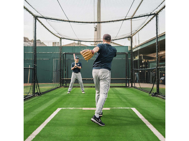 Yescom 12'x70' Batting Cage Synthetic Turf Field Artificial Grass Rug Roll 4pcs 20'x3'+4pcs 50'x3 for Baseball & Softball Training 1.38'H 800 Sq. Ft