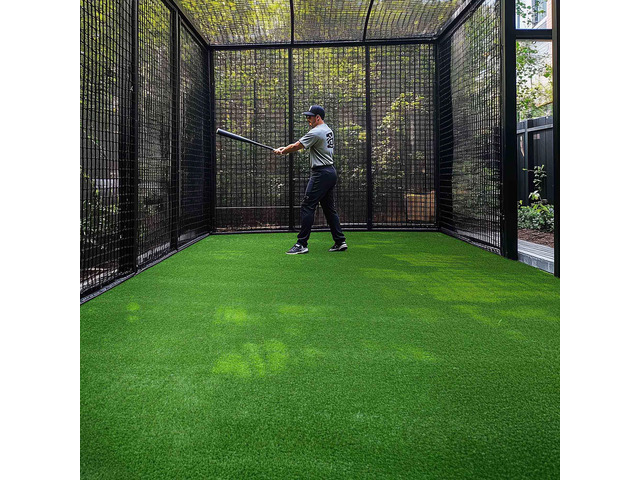 Yescom 12'x70' Batting Cage Synthetic Turf Field Artificial Grass Rug Roll 4pcs 20'x3'+4pcs 50'x3 for Baseball & Softball Training 0.8'H 800 Sq. Ft